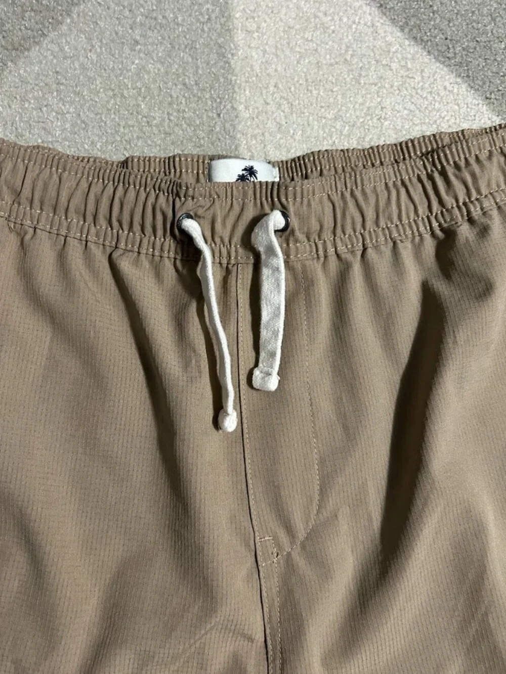 Land To Water Tan Ripstop Hybrid Elastic Waist Men's Shorts Size XXL